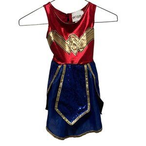 Rubies Girls Size 3-4 DC Wonder Woman Costume Dress Up Halloween